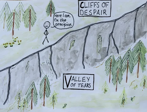Cliffs Of Despair, valley of tears